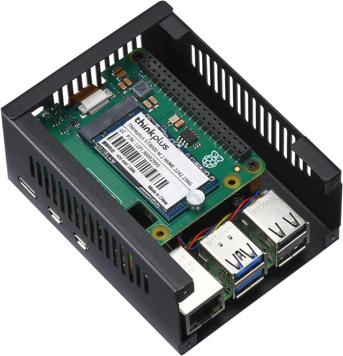 Metallic Raspberry Metal Raspberry Pi 5 Case – Home Automation Headquarters